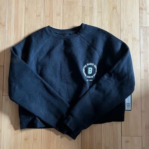 NWT brunette the label crop sweatshirt